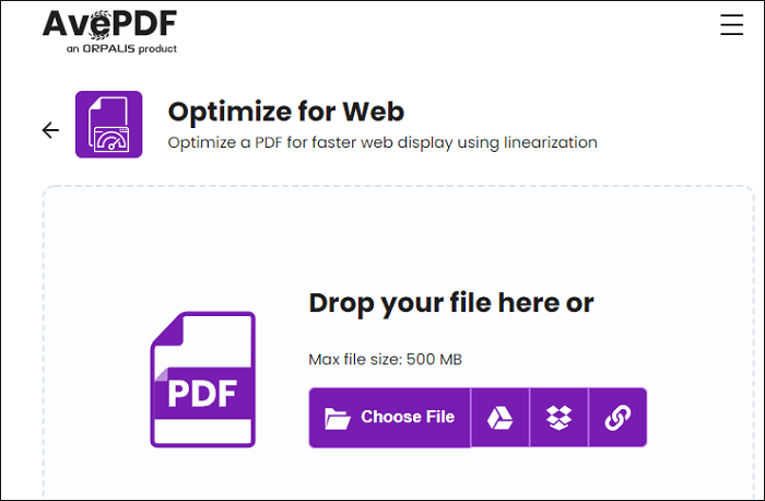 PDF-Dateien optimieren - AvePDF