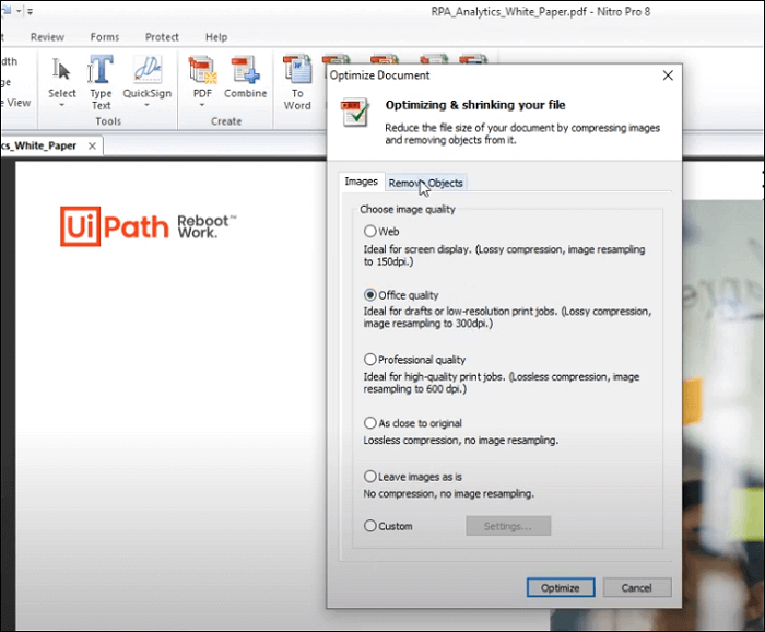 PDF-Dateien optimieren - Nitro PDF