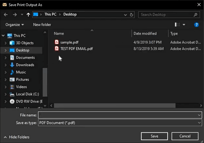 Outlook Emails als PDF speichern