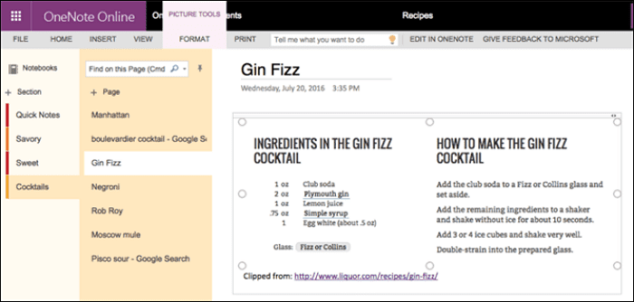 Kostenlose Software zur PDF-Markierung - Microsoft OneNote