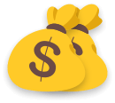 Symbol für große Bargeldprämie