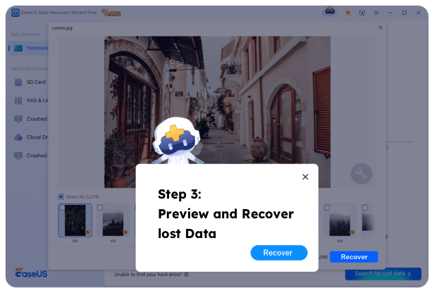 Nach verlorenen Daten suchen